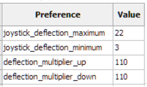 9. Joystick Preference Settings