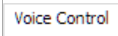 1. Voice Control tab